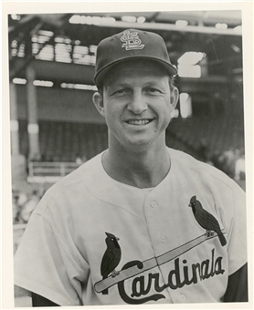 1960 Stan Musial Type I 8x10" Photograph used for 1961 Nu Card Scoops Card #421 (PSA/DNA)